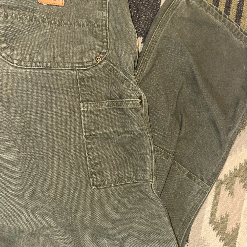 Carhartt B136 MOS Double Knee Canvas Work Pants Mens 32x32 UFCW USA (Fits 30x31) - Picture 4 of 8